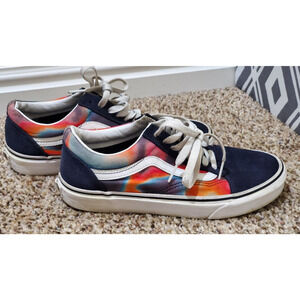 Vans Old Skool Tie Dye Navy | Men’s 7 / Women’s 8.5 | Skate Shoes